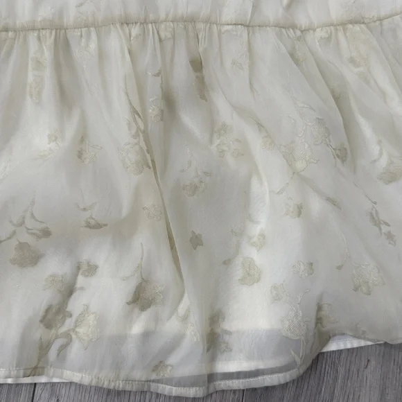 Anthropology Storia Babydoll Soft Yellow Floral Dress - Picture 5 of 8